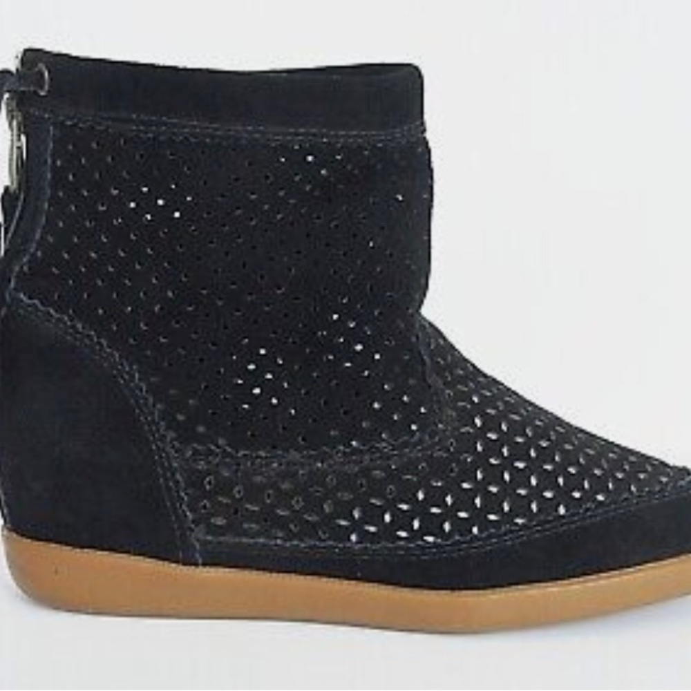 Isabel Marant Basley Perforated Tassel Suede Ankle Boots